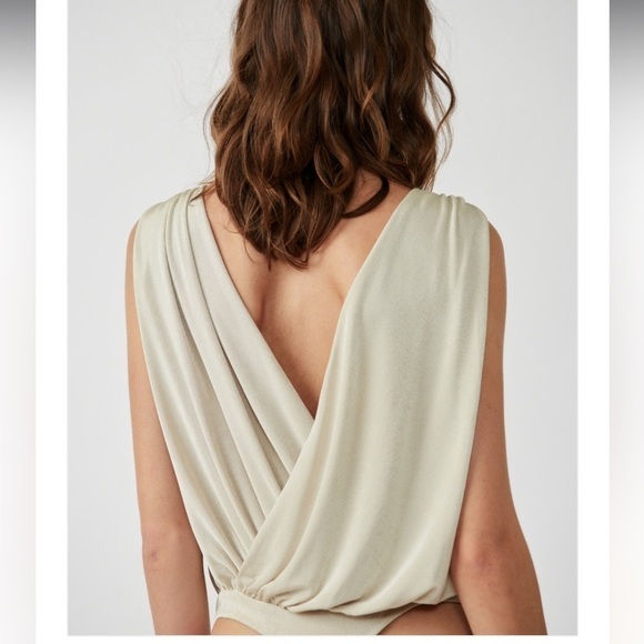 NWT Free People Night Owl Bodysuit in washed out - Picture 3 of 4